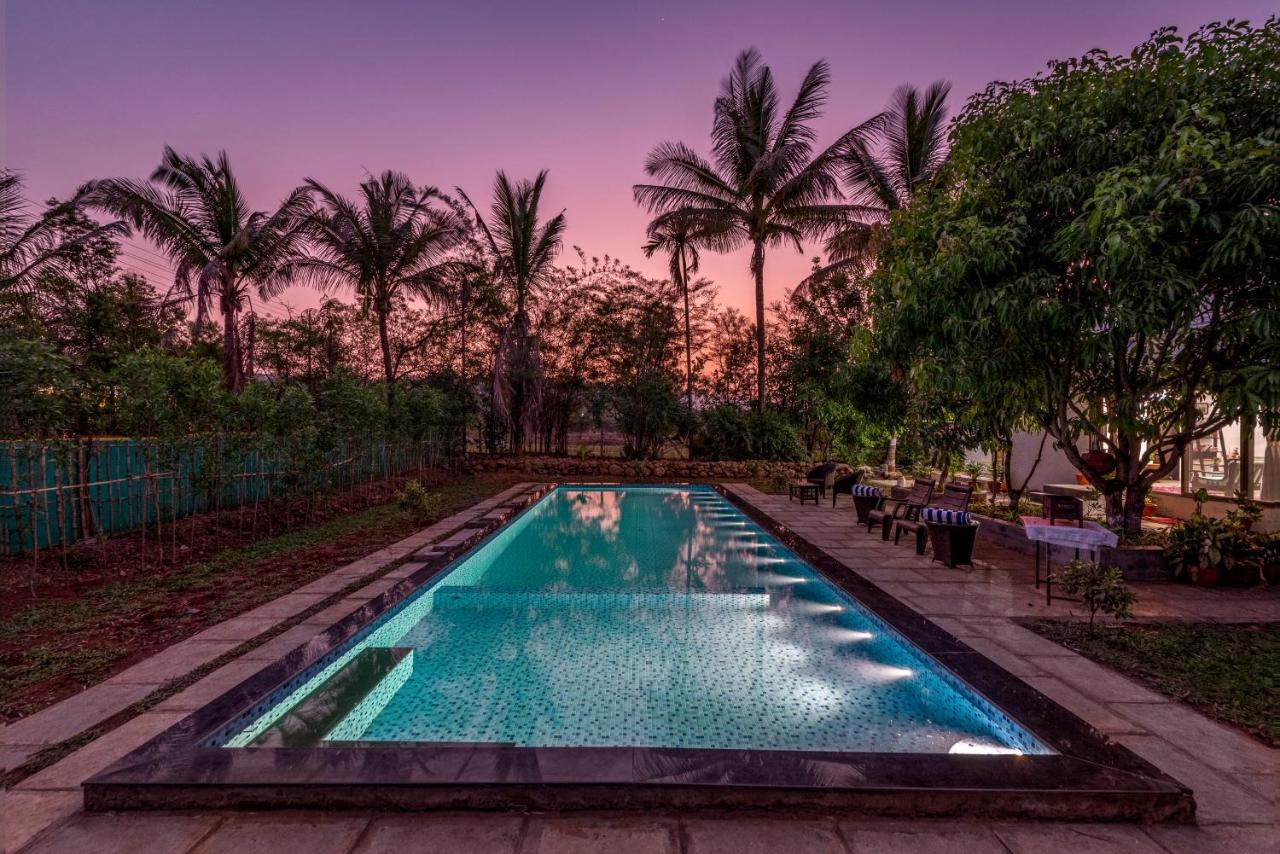 Saffronstays Lakeview Nivara - Farm Stay Villa With Private Pool Near Pune Exterior photo